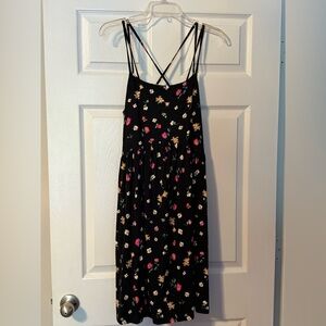 Old Navy Floral Black Dress